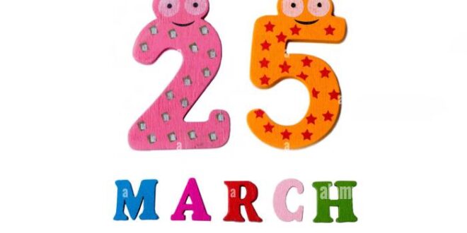 Tanggal 25 Maret Hari Apa
