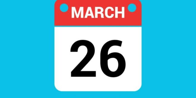 26 Maret Hari Apa