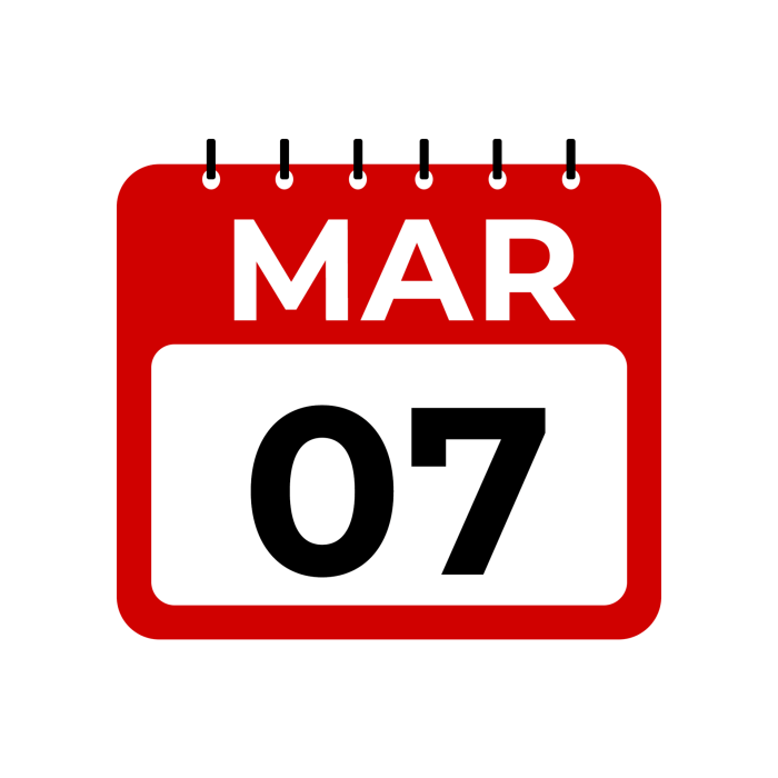 7 Maret Hari Apa