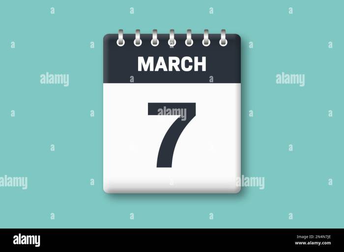7 Maret Hari Apa