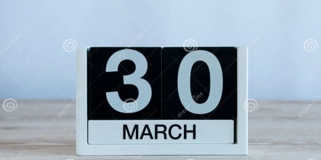 Tanggal 30 Maret Hari Apa