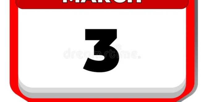 Tanggal 3 Maret Hari Apa