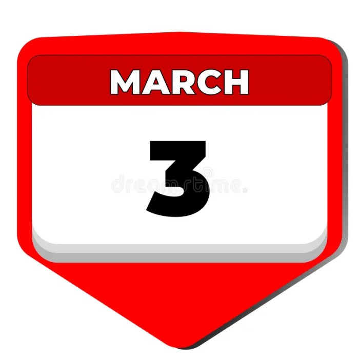 Tanggal 3 Maret Hari Apa