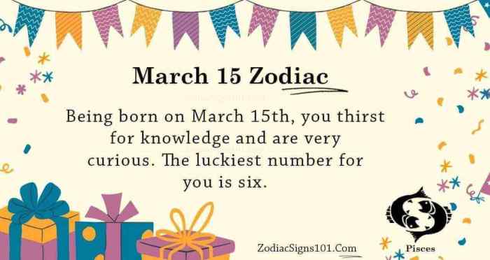 Zodiak Bulan Maret Tanggal 15