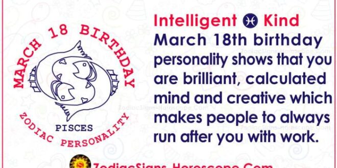 Zodiak Tanggal 18 Maret