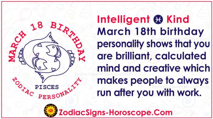 Zodiak Tanggal 18 Maret