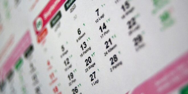 Kalender Jawa Maret 1996