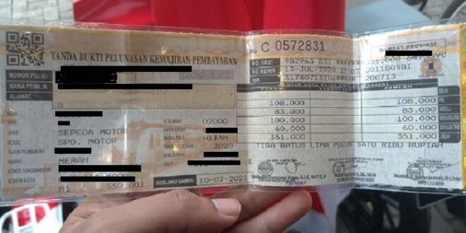 Syarat Bayar Pajak Motor 2022 2025