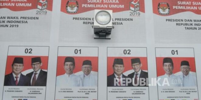 Contoh Surat Suara Pemilu 2019