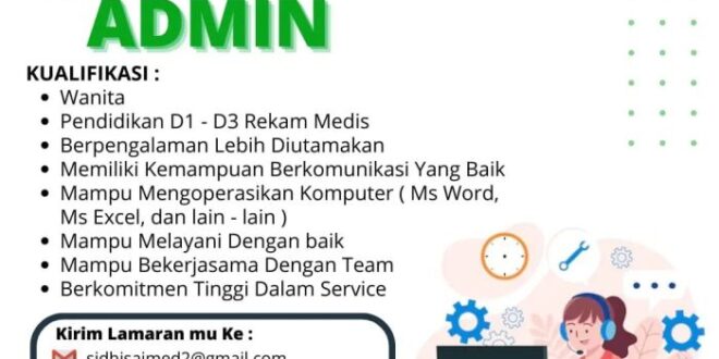 Lowongan Kerja Admin 2025