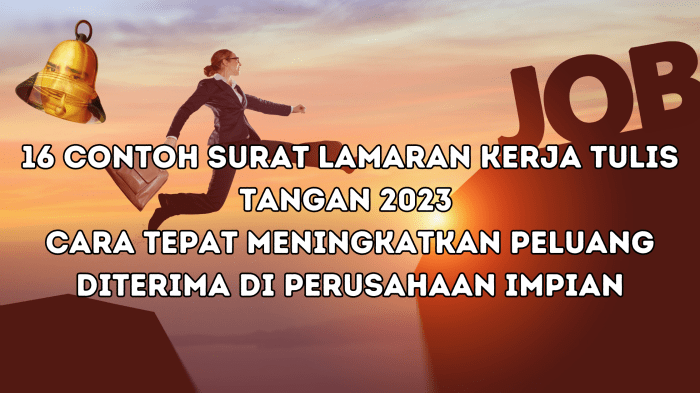 Contoh Surat Lamaran Kerja Tulis Tangan 2021 2025