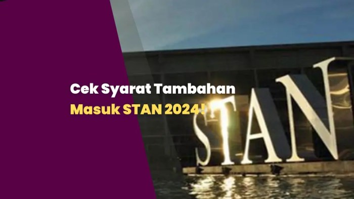 Syarat Masuk Stan 2025