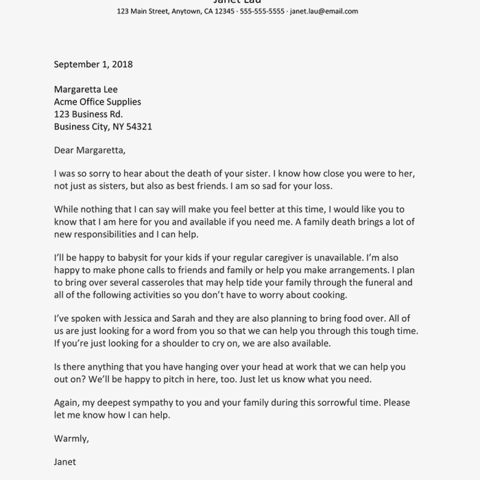 Letter condolence death consolation write collection sample templatelab template examples samples pdf phd cover Contoh Surat Pernyataan Kematian