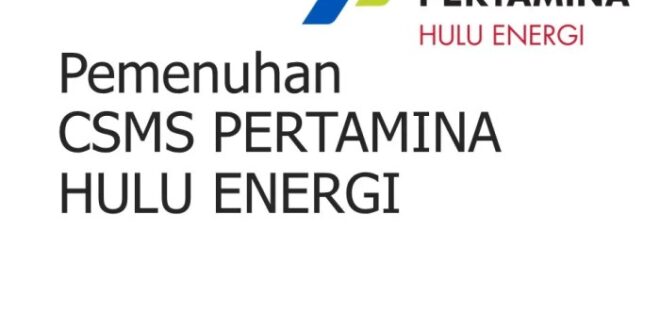 Contoh Csms Pertamina Lengkap