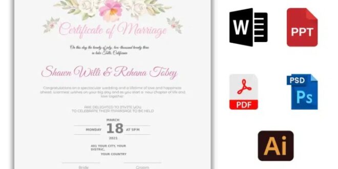 Marriage certificate translation english description project urdu