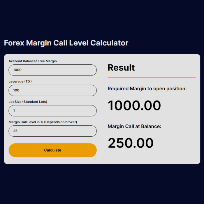 Forex Margin Calculator 2025