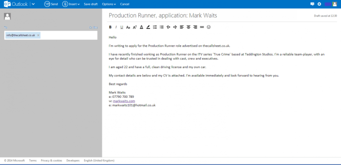 Email Lamaran Kerja 2025
