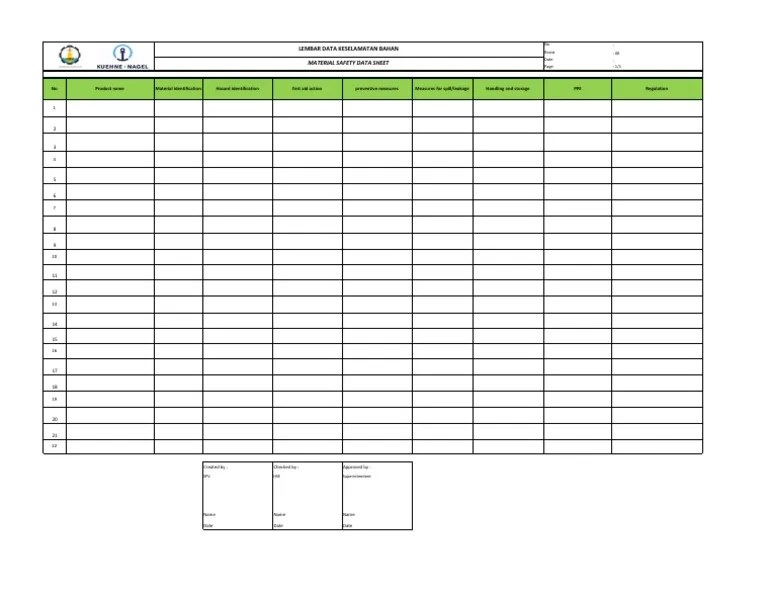 Contoh Msds Pdf