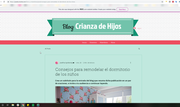 Contoh Url Blog