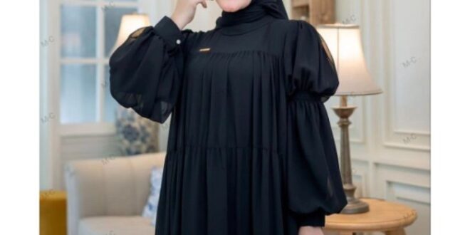 Model Baju Gamis Polos Modern Terbaru 2025 Simple Elegan