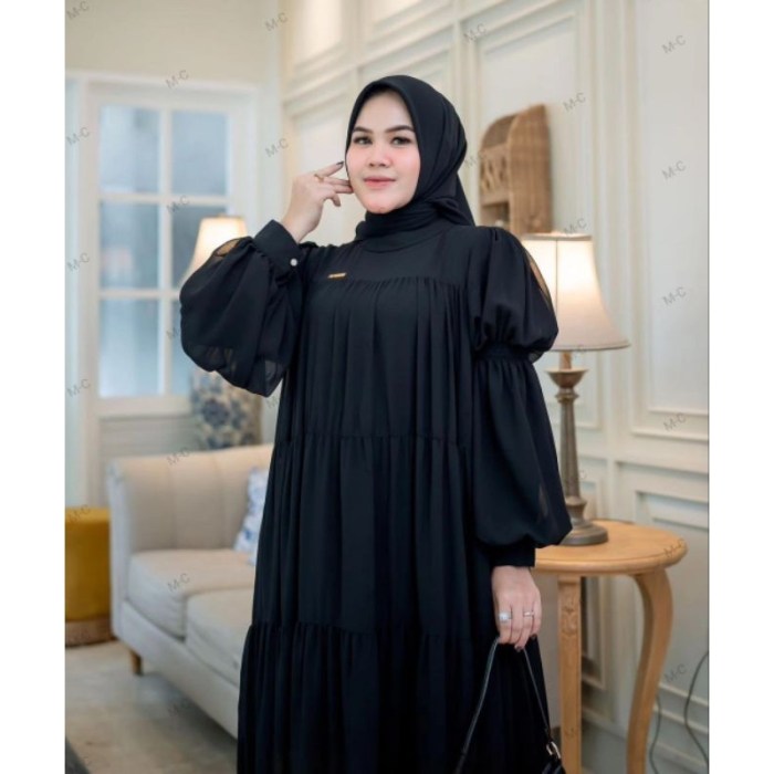 Model Baju Gamis Polos Modern Terbaru 2025 Simple Elegan