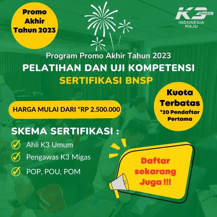 Contoh Sertifikat K3 Umum Kemnaker