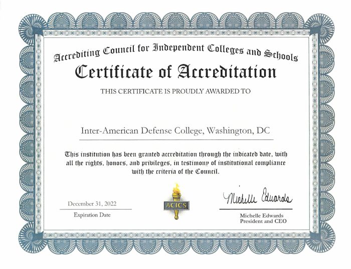 Accreditation Accreditation