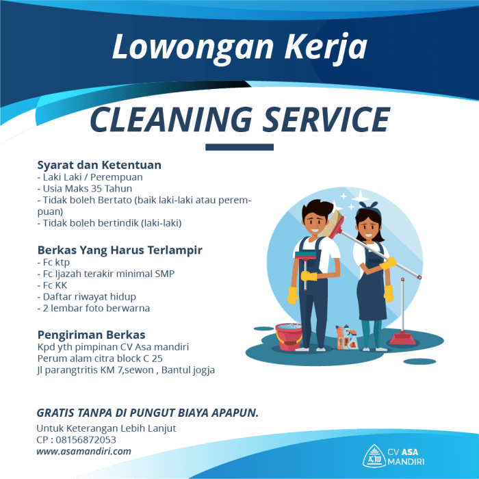 Arti loker kualifikasi dibutuhkan hes terbaik memilih jabodetabek beda inilah ibukota masyarakat penyebab membutuhkan jasa perusahaan tahu wajib rekomendasi gambar Lowongan Kerja Cleaning Service 2025