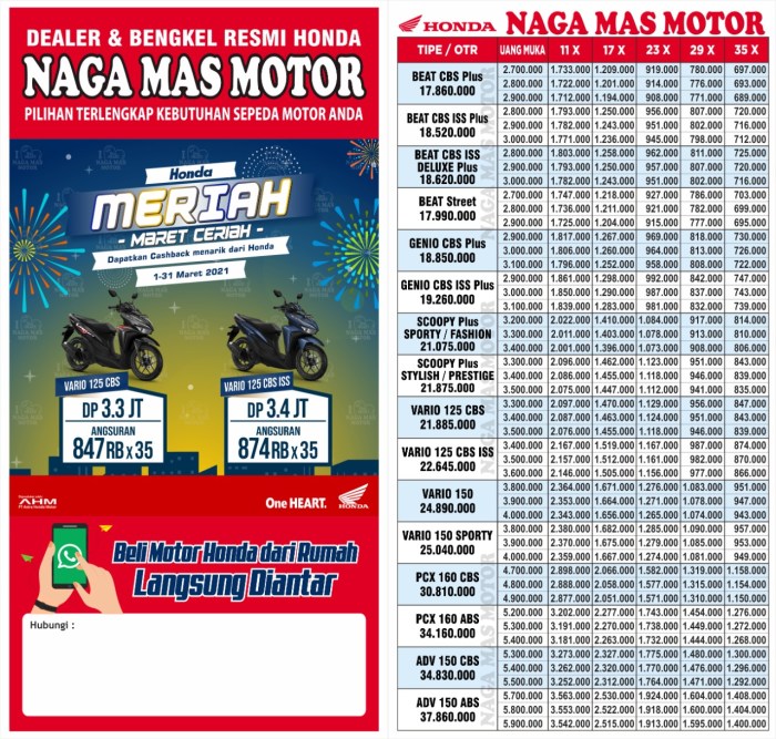 Brosur Kredit Motor Yamaha 2025