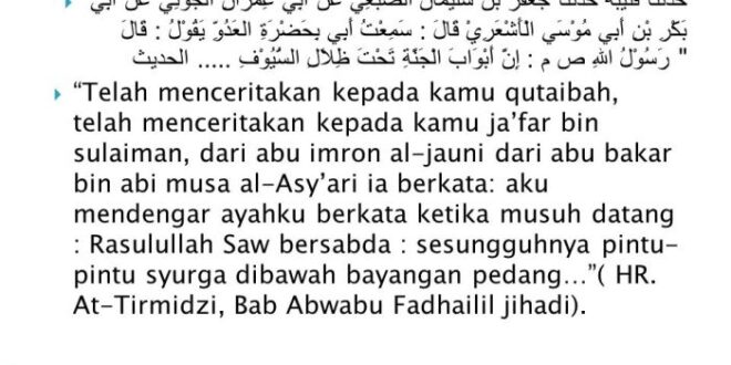 Contoh Hadits Hasan Lidzatihi