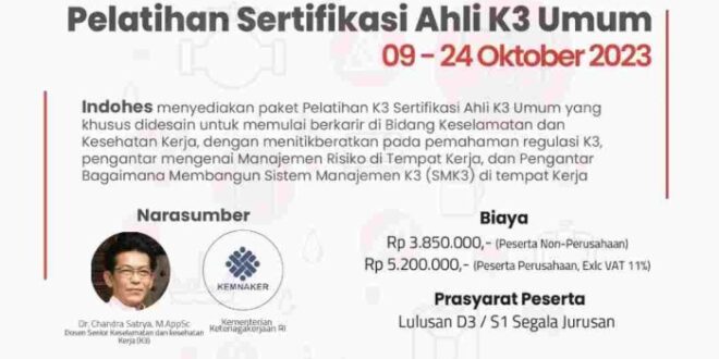 Contoh Sertifikat K3 Umum Kemnaker
