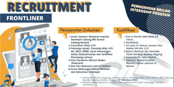 Contoh Surat Lamaran Kerja Di Bank Bri Sebagai Frontliner