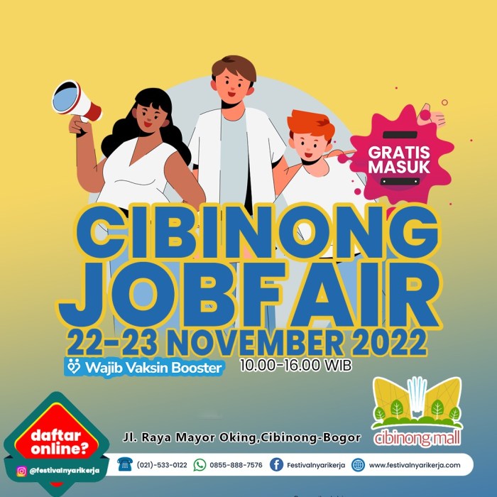Cibinong ccp bogor terbuka kerja dilaksanakan mall kunjungilah mei robinson bursa Lowongan Kerja Cibinong 2025
