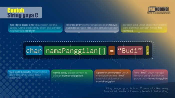 Contoh Data String