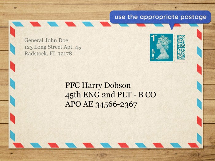 Envelope write address mailing professional