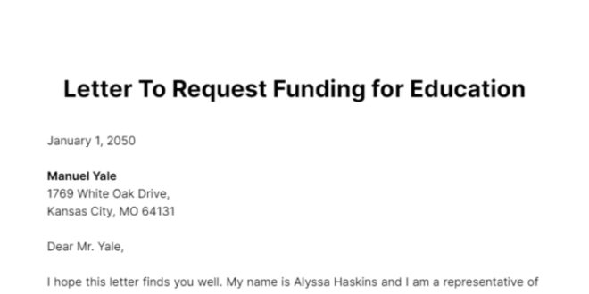 Funding requesting