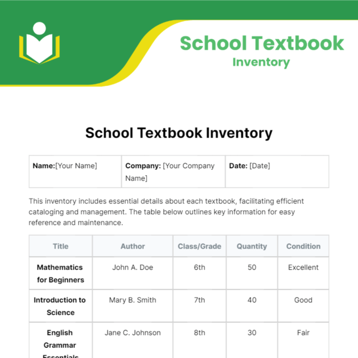 Contoh Buku Inventaris Barang Sekolah