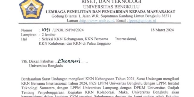 Contoh Surat Undangan Kkn Untuk Warga