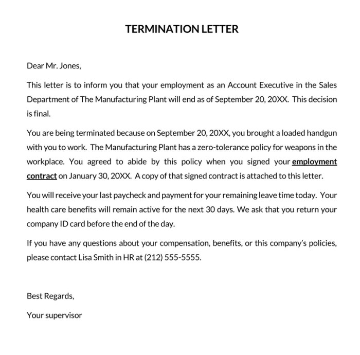 Contoh Surat Pemberhentian Kerja 2025