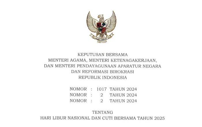 Tanggal Merah April 2025