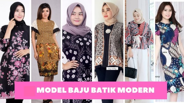 Model Baju Kerja Wanita Polos Kombinasi Batik 2025