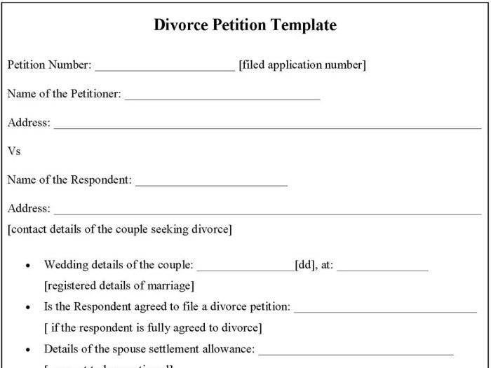 Divorce petition sample form documents formswift related template Contoh Surat Permohonan Gugatan Cerai