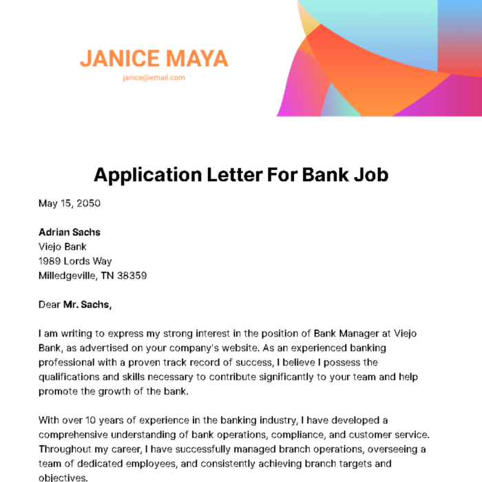 Contoh Surat Lamaran Kerja Di Bank 2025