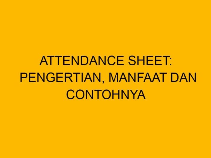 Contoh Absen Manual Karyawan