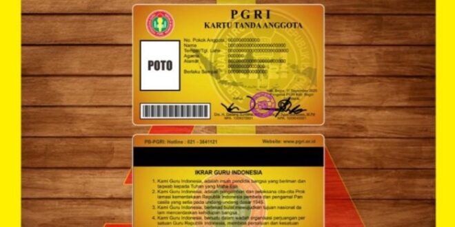 Contoh Kartu Pgri