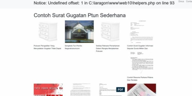 Contoh Surat Gugatan Ptun Pdf
