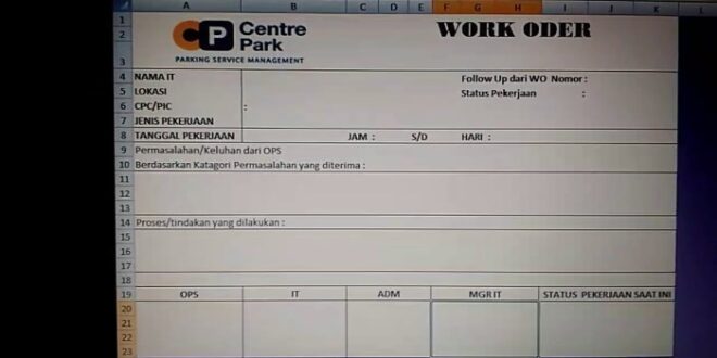 Contoh Surat Perintah Kerja 2025
