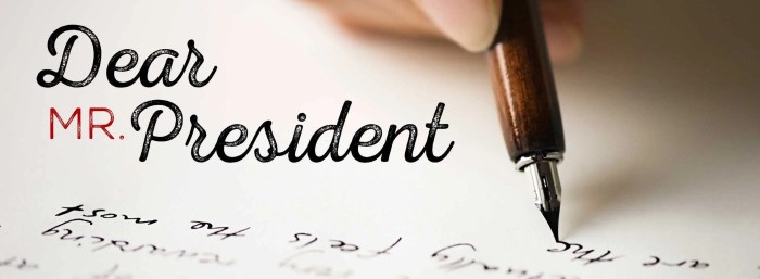 Contoh Surat Terbuka Untuk Presiden