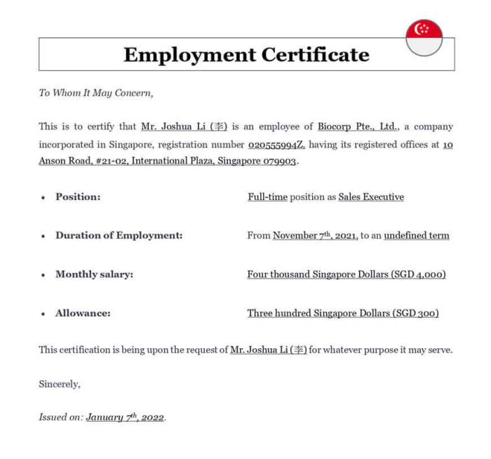 Letter employment certificate sample template pdf format example templates certificates Letter employment certificate sample template pdf format example templates certificates