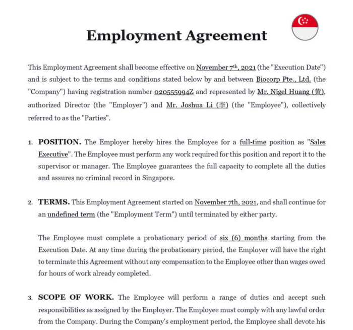 Contract employment annex dexform ent Contoh Pkb Perusahaan